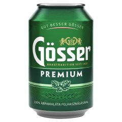 Gösser Premium minőségi világos sör 5% 330 ml 