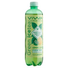 Viwa Vitaminwater citrom-lime ízű energiamentes szénsavmentes üdítőital zöld tea kivonattal 600 ml