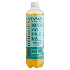 Viwa Vitaminwater Gingko Biloba mangó-lime ízű, energia- és szénsavmentes üdítőital 600 ml