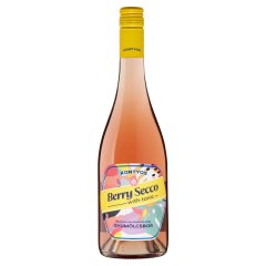 Kontyos Berry Secco eper és tonik ízű szénsavval dúsított édes gyümölcsbor 8% 750 ml 
