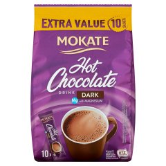 Mokate instant forró csokoládé italpor magnéziummal 10 x 18 g (180 g)