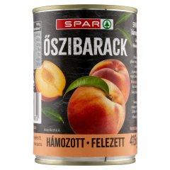 SPAR hámozott, felezett őszibarack 415 g