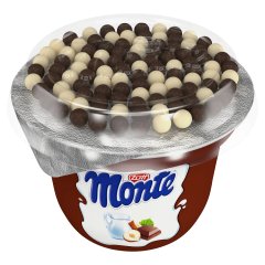 Zott Monte csokoládés-mogyorós tejalapú desszert gabonagolyókkal 70 g