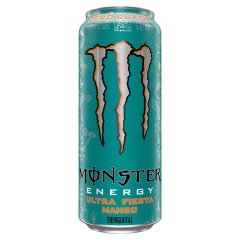 Monster Energy Ultra Fiesta Mango szénsavas mangó ízű energiaital koffeinnel édesítőszerekkel 500 ml