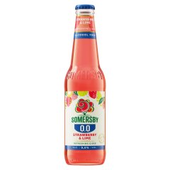 Somersby Strawberry & Lime alkoholmentes szénsavas ital eper és lime ízesítéssel 0,0% 330 ml