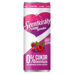 Szentkirályi Egy csepp gyümölcs erdei gyümölcs ízű szén-dioxiddal enyhén dúsított ital 250 ml