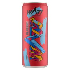 Watt Classic tuttifrutti ízű szénsavas energiaital koffeinnel és vitaminokkal 250 ml