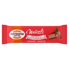 Cerbona málnás sajttorta ízű müzliszelet 20 g