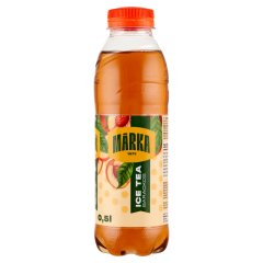 Márka őszibarackízű szénsavmentes üdítőital fekete tea kivonattal és cukorral 0,5 l