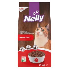 Nelly teljes értékű száraz állateledel felnőtt macskák számára marhával 2 kg