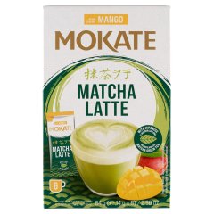 Mokate Mango Matcha Latte tej és zöldtea alapú instant italpor, mangó ízesítéssel 6 x 14 g (84 g)
