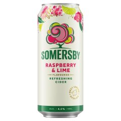 Somersby Raspberry & Lime cider almalé alapú szénsavas alkoholos ital 4,5% 0,5 l