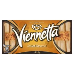 Viennetta sós karamell jégkrém és vanília ízű jégkrém karamell ízű bevonó rétegekkel 650 ml 