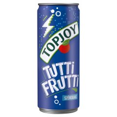 Topjoy tutti-frutti ízű szénsavas üdítőital édesítőszerekkel 330 ml