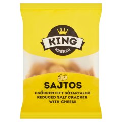 King csökkentett sótartalmú sajtos kréker 100 g