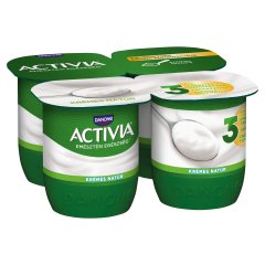 Danone Activia élőflórás, krémes natúr joghurt 4 x 125 g