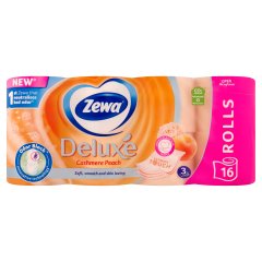 Zewa Deluxe Cashmere Peach toalettpapír 3 rétegű 16 tekercs