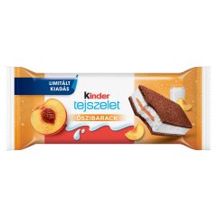Kinder tejes krémmel töltött sütemény őszibarackos készítménnyel 28 g