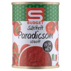 S-Budget sózott sűrített paradicsom 28-30 ref% 140 g