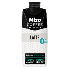 Mizo Coffee Selection Latte UHT zsírszegény kávés tej édesítőszerekkel 250 ml