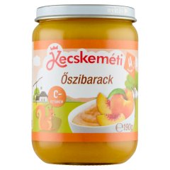 Kecskeméti őszibarack bébidesszert 4 hónapos kortól 190 g