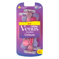 Gillette Venus Comfort Colours Eldobható Borotva, 4 Db/Csomag