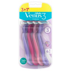 Gillette Venus Comfort Colours Eldobható Borotva, 4 Db/Csomag