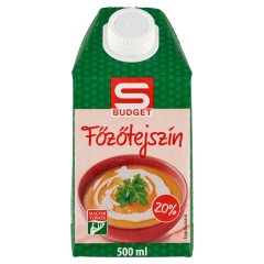 S-Budget UHT főzőtejszín 20% 500 ml