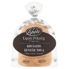 Lipóti készre sütött, szeletelt kovászos kenyér 500 g