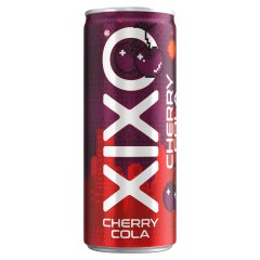 XIXO Cherry Coke cseresznye- és kólaízű, szénsavas üdítőital cukorral és édesítőszerrel 250 ml