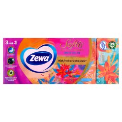 Zewa Softis Energizing Moments illatosított papír zsebkendő 4 rétegű 10 x 9 db