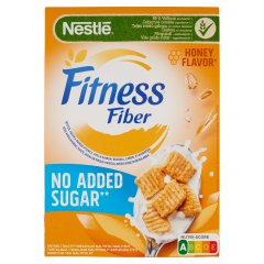 Nestlé Fitness Fiber méz ízű gabonapehely teljes értékű búzával, édesítőszerrel 310 g 