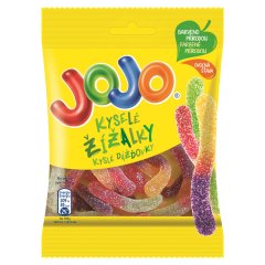 JOJO Savanyú Kukac vegyes gyümölcsízű gumicukorka 80 g