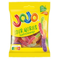 JOJO Savanyú Kukac vegyes gyümölcsízű gumicukorka 80 g