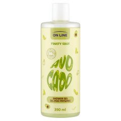 On Line Fruity Shot Avocado frissítő tusfürdő 390 ml