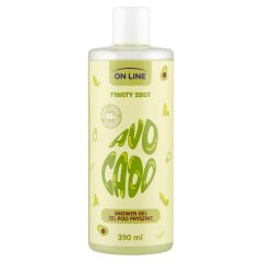 On Line Fruity Shot Avocado frissítő tusfürdő 390 ml