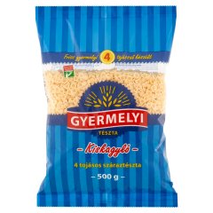 Gyermelyi kiskagyló 4 tojásos száraztészta 500 g