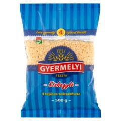 Gyermelyi kiskagyló 4 tojásos száraztészta 500 g