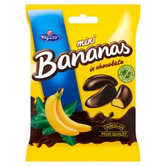 Figaro Mini Bananas étcsokoládéval bevont banános habos zselék 75 g