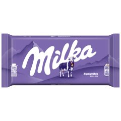 Milka alpesi tej felhasználásával készült tejcsokoládé 90 g