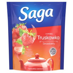 Saga Strawberry ízesített gyümölcstea 20 filter 34 g