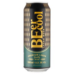 BE(er) Cool szűrt, pasztörizált, világos minőségi lager sör 5% 500 ml