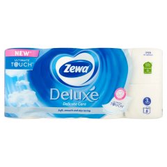 Zewa Deluxe Delicate Care toalettpapír 3 rétegű 8 tekercs