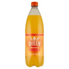 Queen narancsízű szénsavas üdítőital cukorral, természetes ásványvízből 1 l