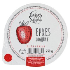 Cserpes Sajtműhely epres joghurt élőflórás 250 g