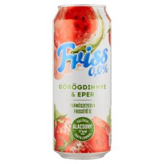 Friss 0,0% görögdinnye és eper ízű üdítőital és alkoholmentes malátaital keveréke 0,5 l