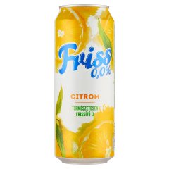 Friss 0,0% citrom ízű üdítőital és alkoholmentes malátaital keveréke 0,5 l