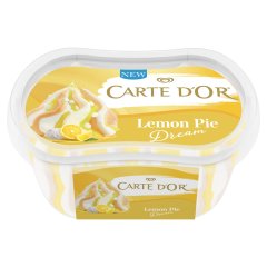 Carte D\'Or keksz ízű jégkrém és citromos jégkrém citromos szósszal habcsókdarabkákkal 200 ml