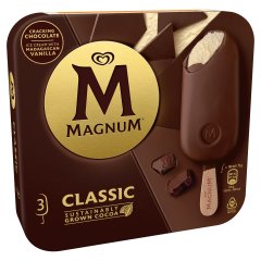 Magnum Classic vaníliás jégkrém tejcsokoládé bevonattal 3 x 100 ml (300 ml)
