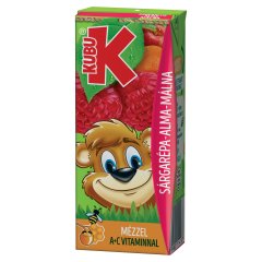 Kubu sárgarépa-alma-málna ital mézzel, vitaminokkal 200 ml